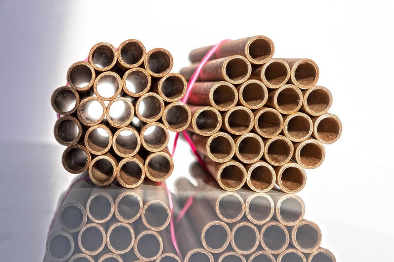 Cardboard Tube Wall Art